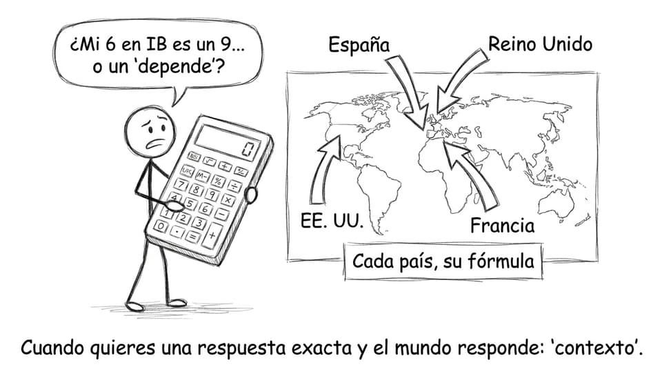 Equivalencia mundial de notas IB, en clave de humor
