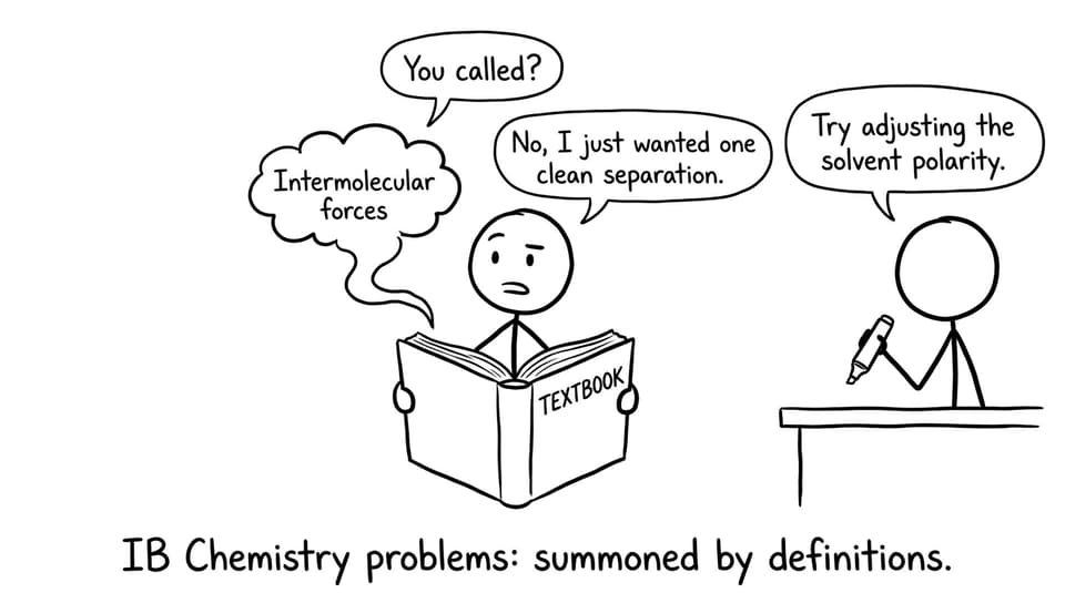 A funny “intermolecular forces genie” comic