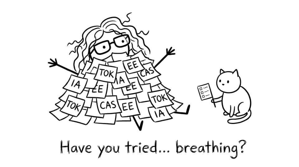 A mountain of sticky notes and a cat with a checklist