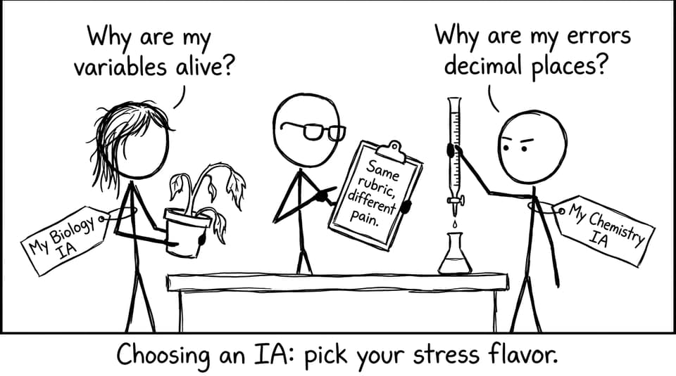 Choosing an IA: pick your stress flavor.