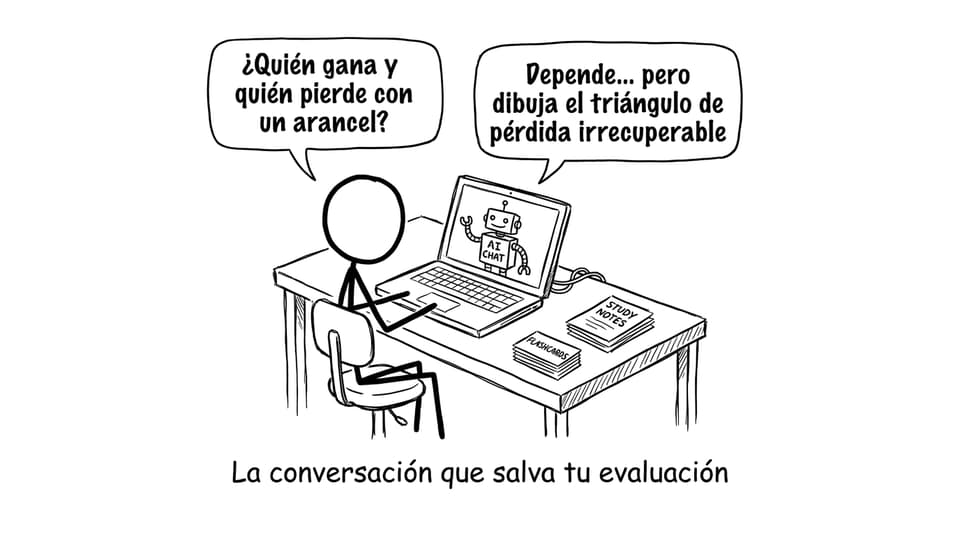 Estudiante hablando con “AI Chat” sobre pérdida irrecuperable
