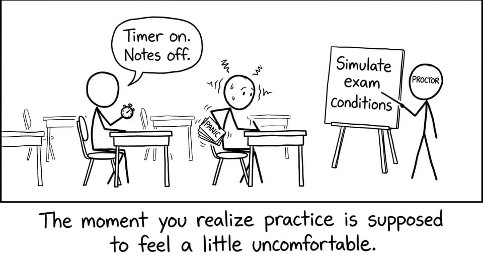Practice is supposed to feel a little uncomfortable