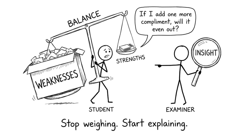 Stop weighing. Start explaining.