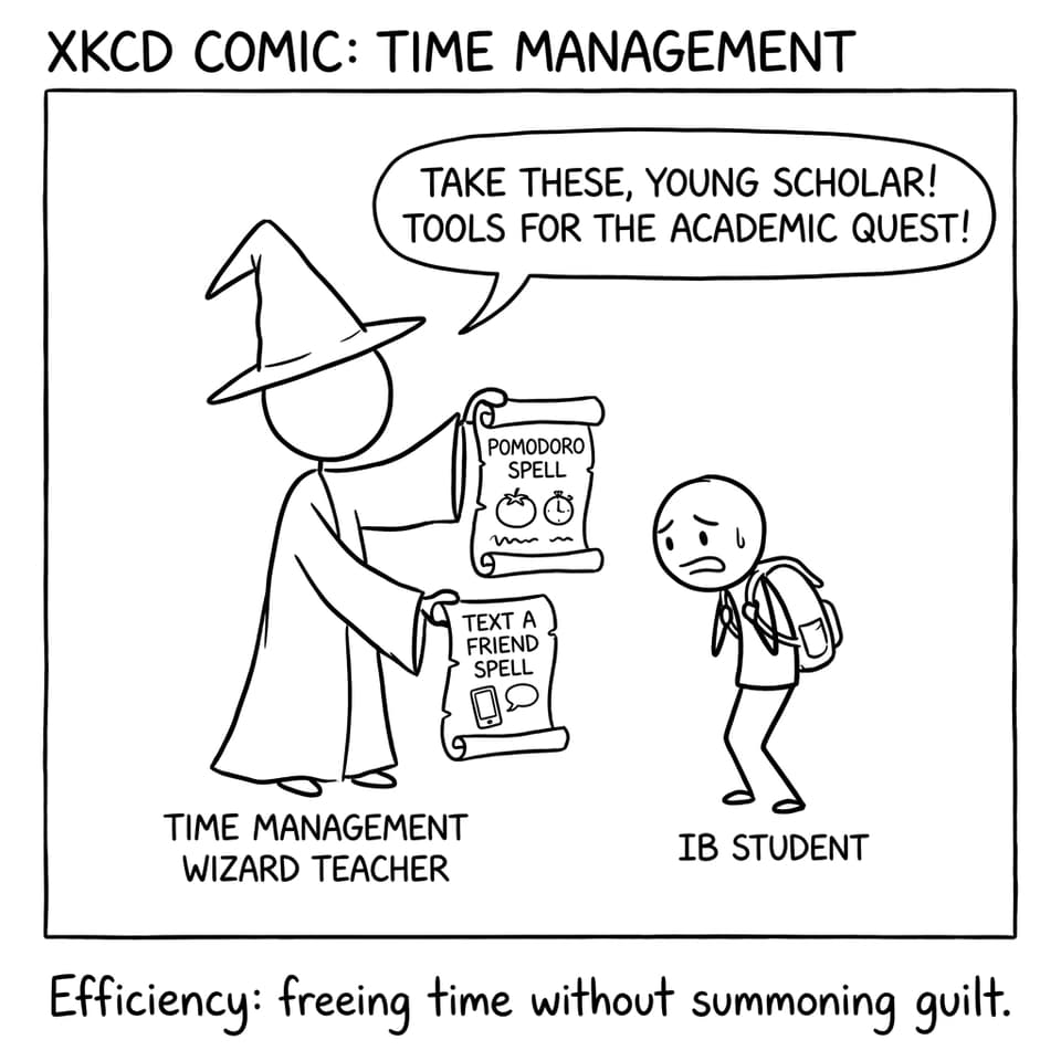 Efficiency: freeing time without summoning guilt.