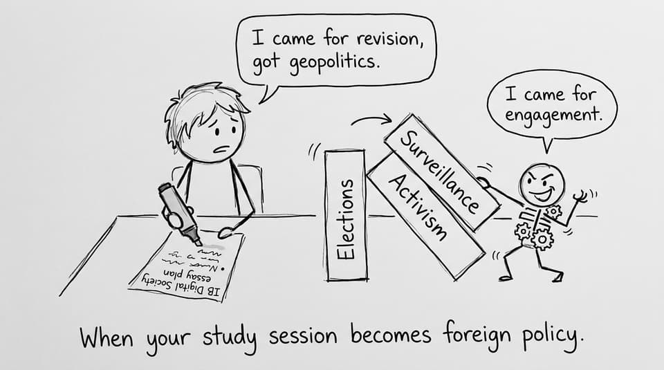 When your study session becomes foreign policy