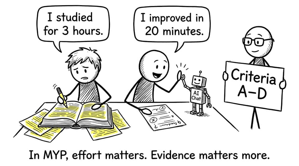 In MYP, effort matters. Evidence matters more.