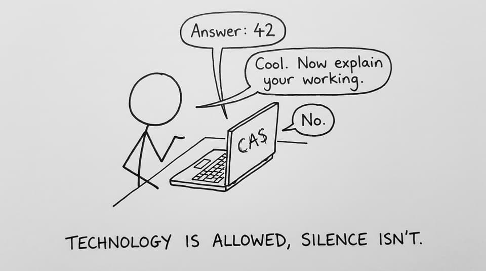 Student arguing with CAS