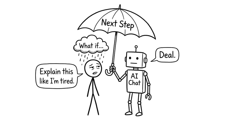 AI Chat as umbrella for anxious thoughts