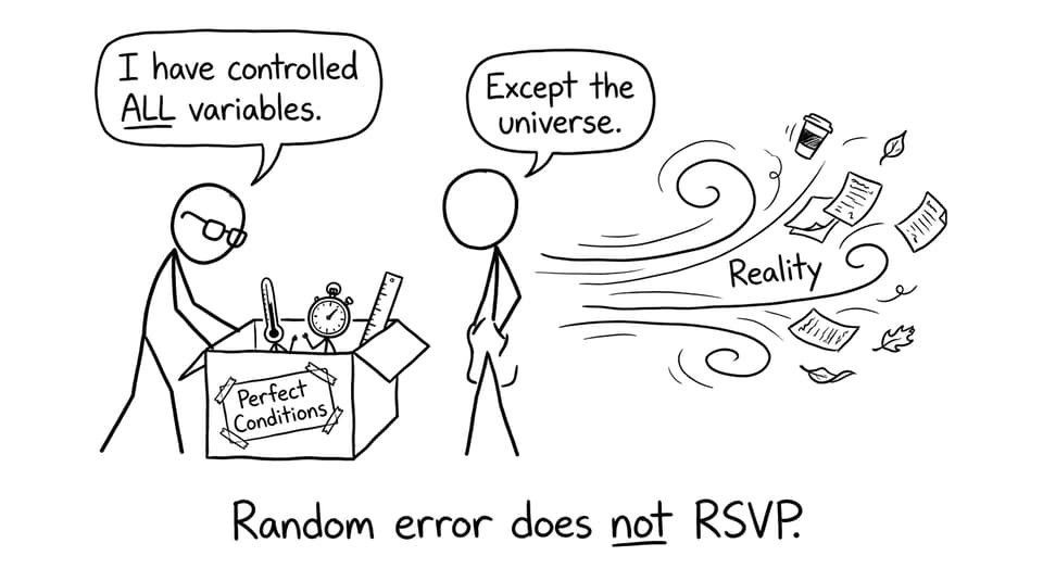 Reality disrupts perfect conditions