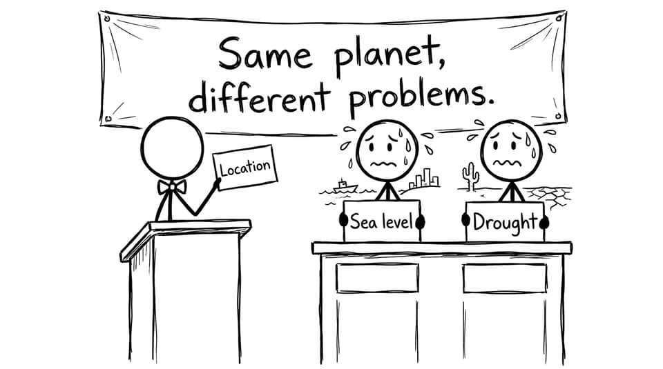 Comic about location differences