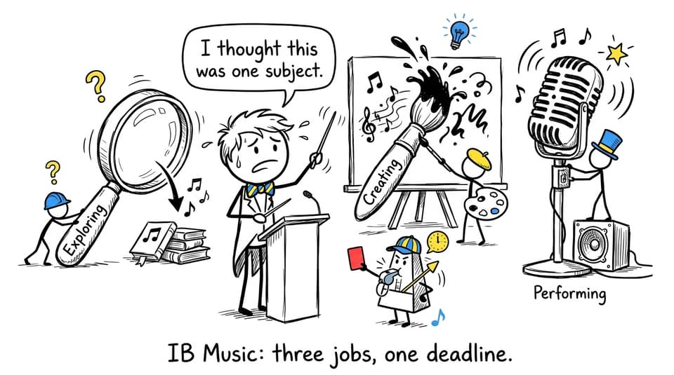 IB Music student conducts three impossible jobs at once