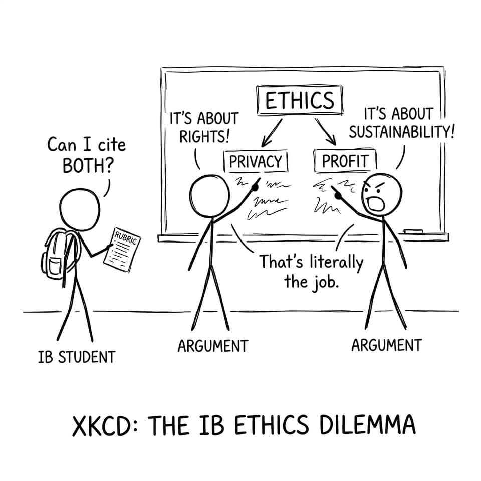 Ethics flowchart with privacy vs profit