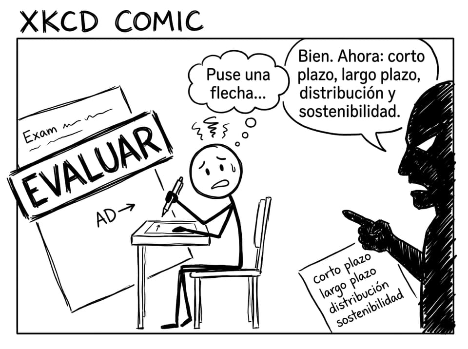 El sello de evaluar en el examen