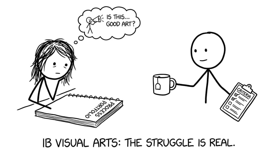 A student vs the blank Process Portfolio