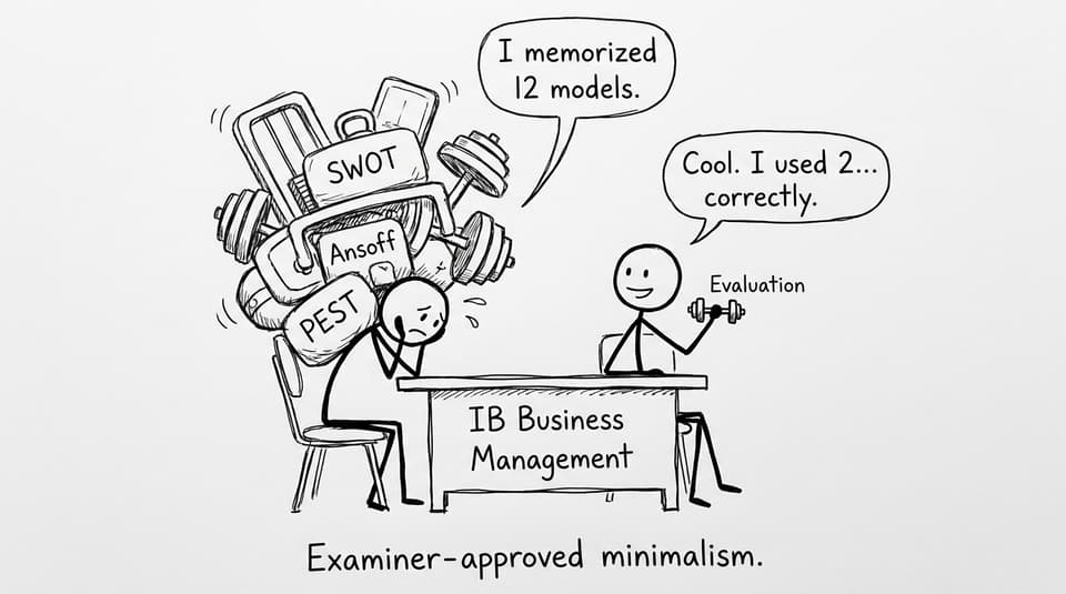 Two students and business tools humor comic