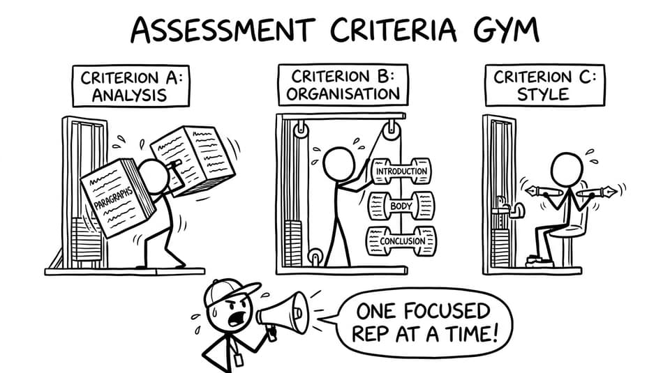 Assessment criteria gym joke