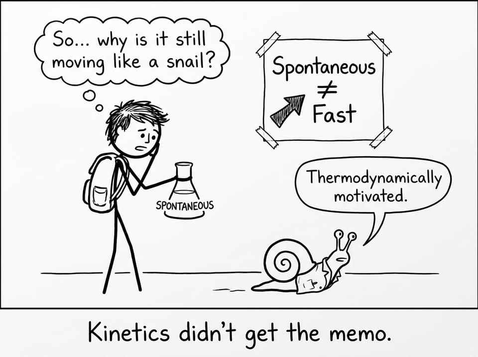 Spontaneous vs fast XKCD comic