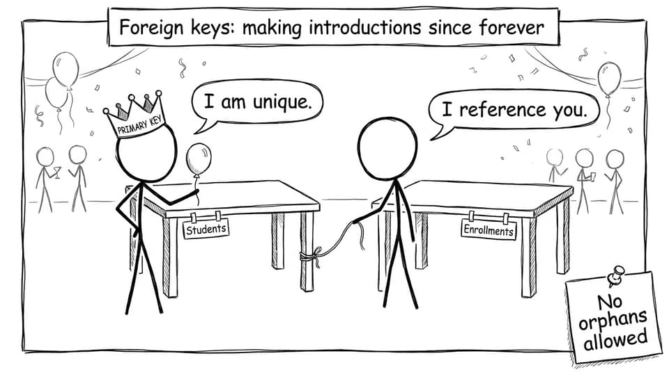 Foreign keys: making introductions since forever
