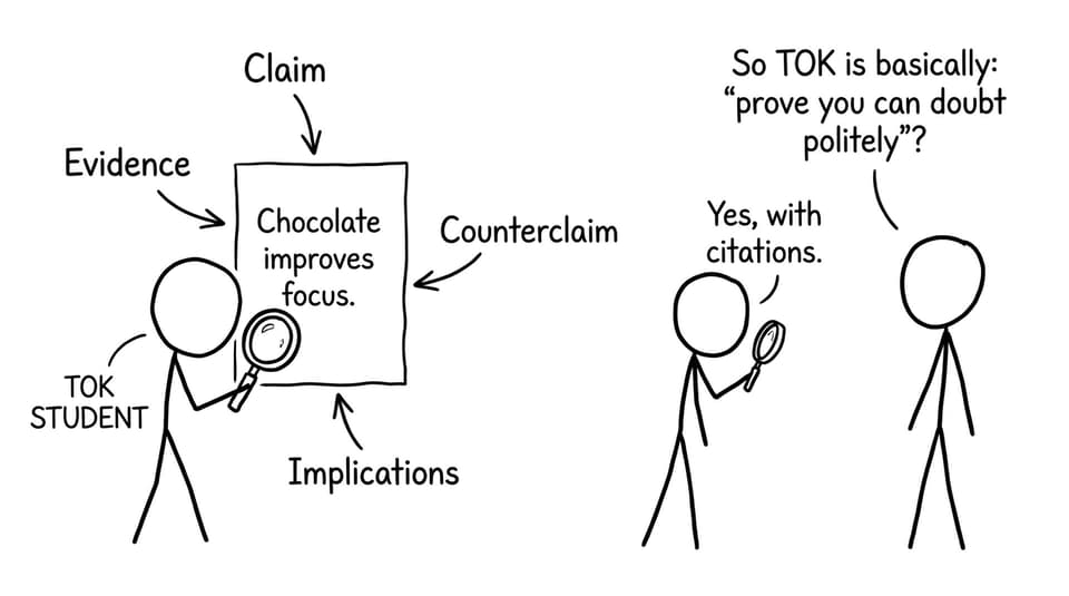 TOK politely doubting with citations comic