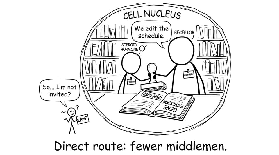Direct route: fewer middlemen.