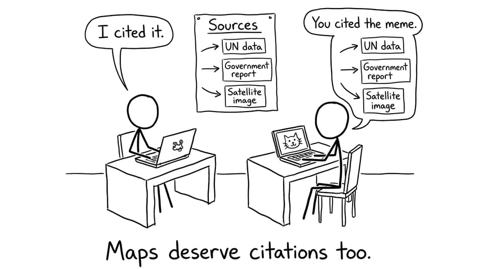 Citing maps comic