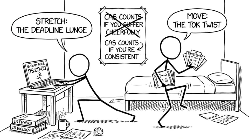 Study break workout jokes