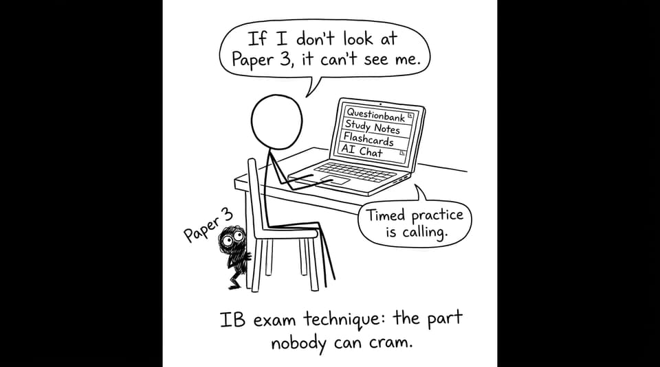 Paper 3 as a tiny monster under the desk