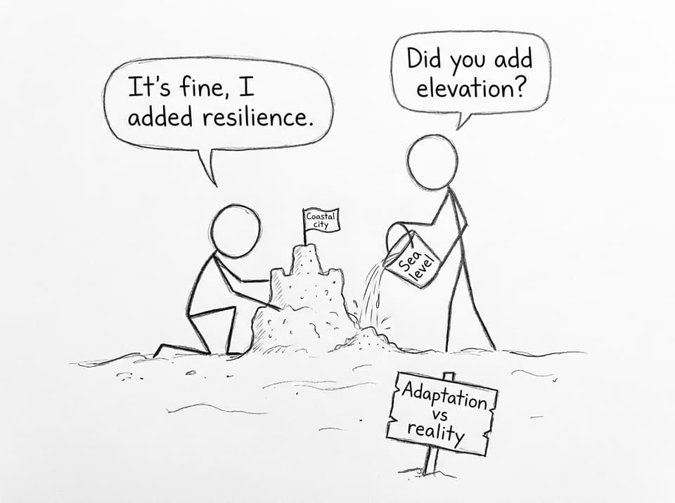 Sandcastle resilience vs sea level