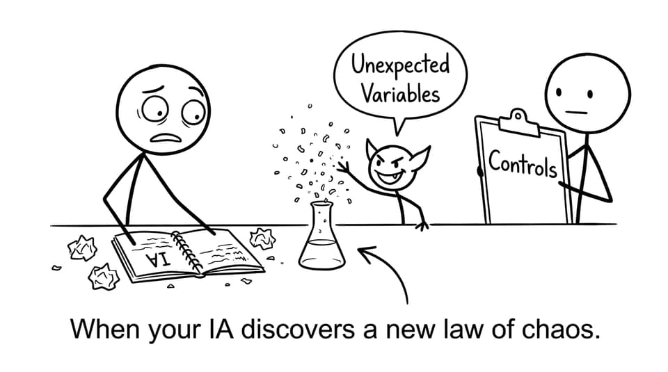When your IA discovers a new law of chaos