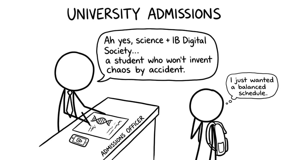 An admissions officer approves science + Digital Society