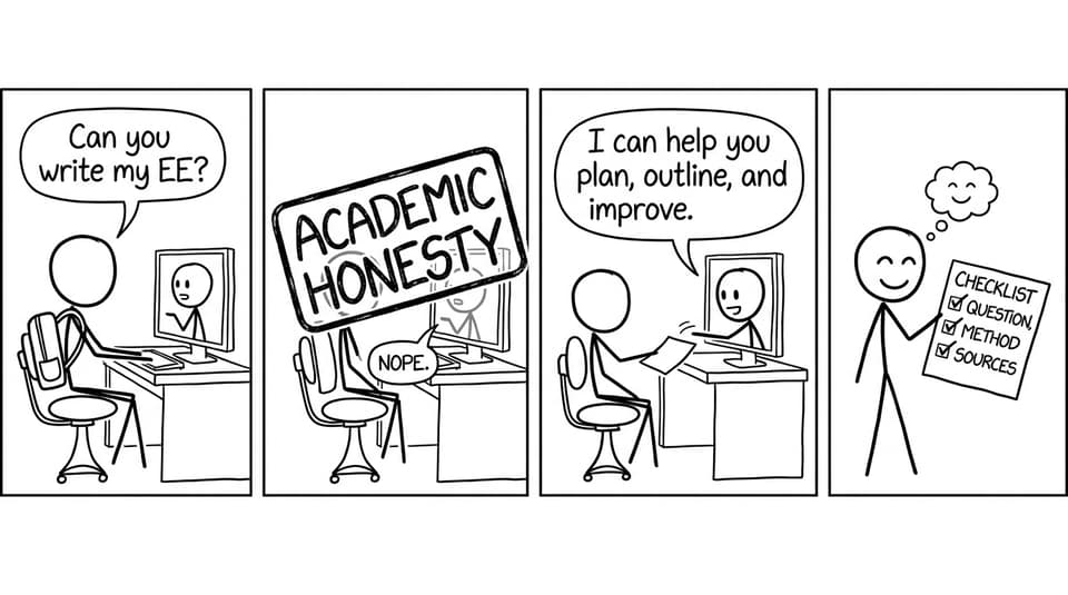 AI chatbot academic honesty joke