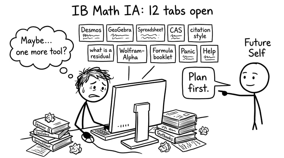 IB student with too many tabs open