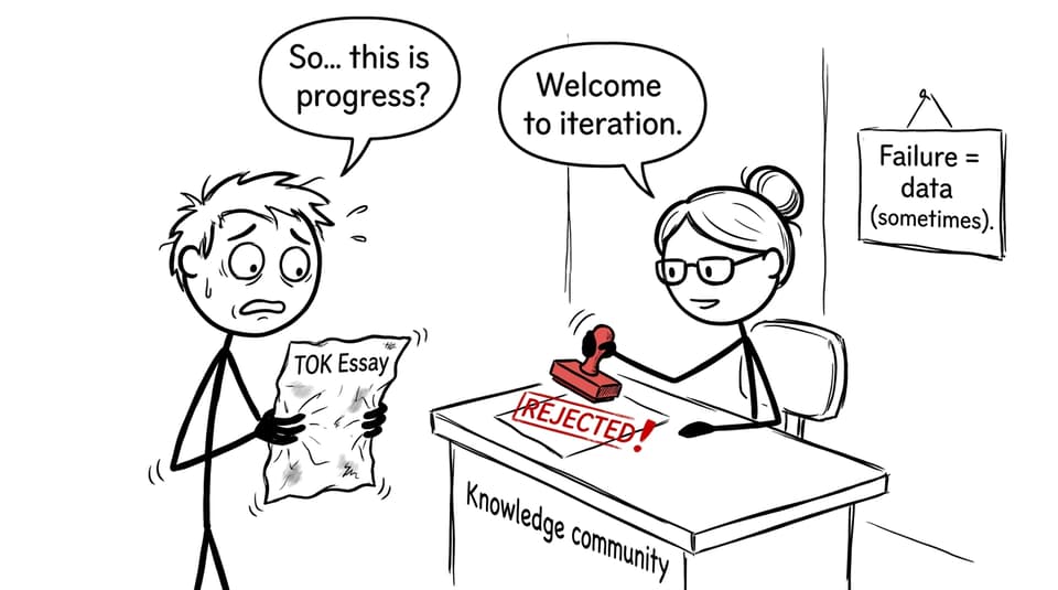 Comic about rejection and iteration