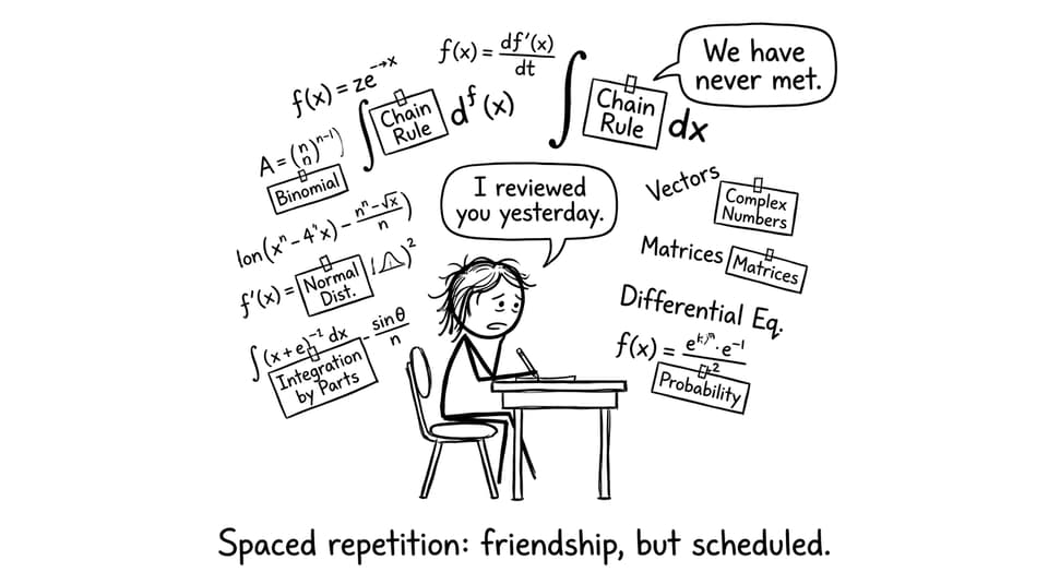 Spaced repetition comic