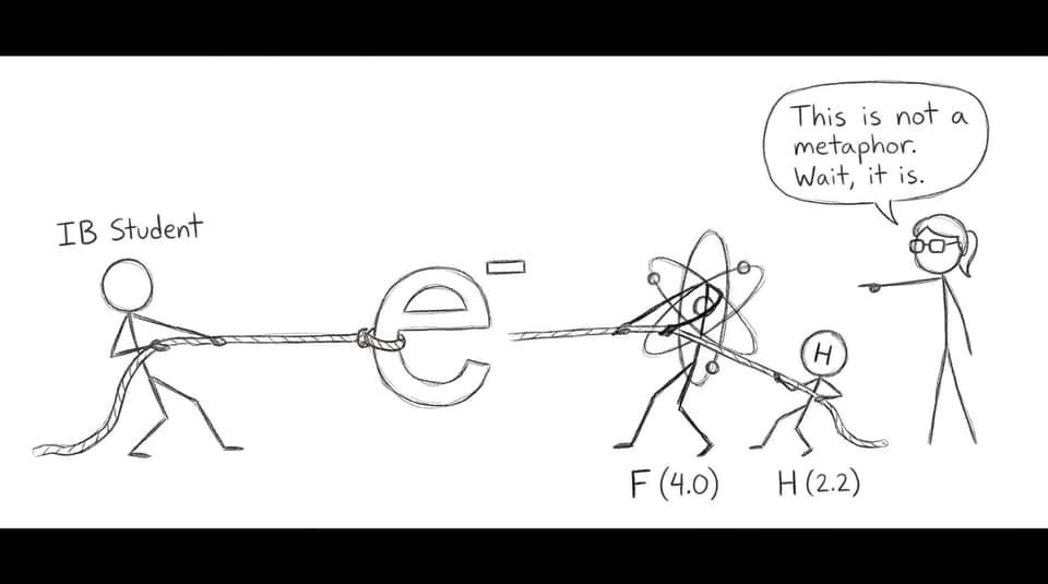 Student tug-of-war with electrons
