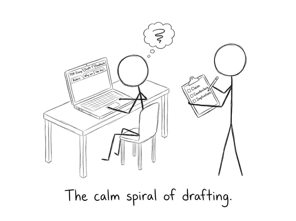 The calm spiral of drafting