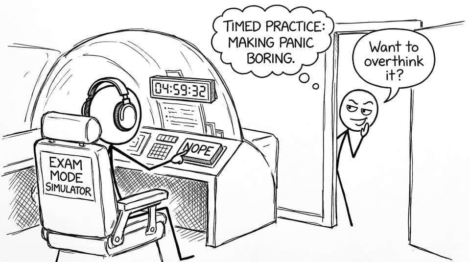 Exam mode as a spaceship cockpit