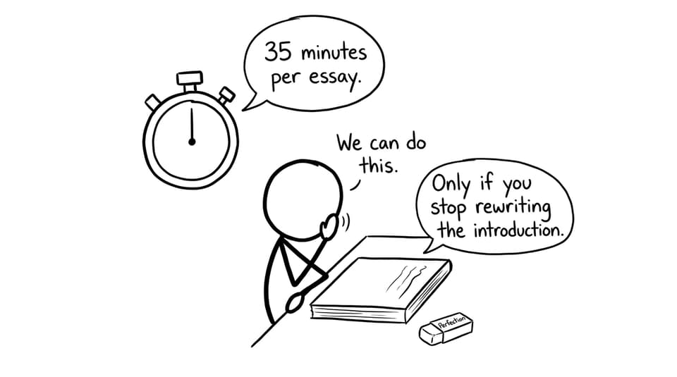 Stopwatch and intro rewriting joke