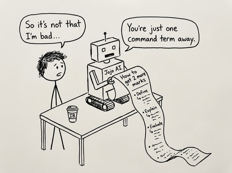 Jojo AI prints a “How to get 2 more marks” receipt