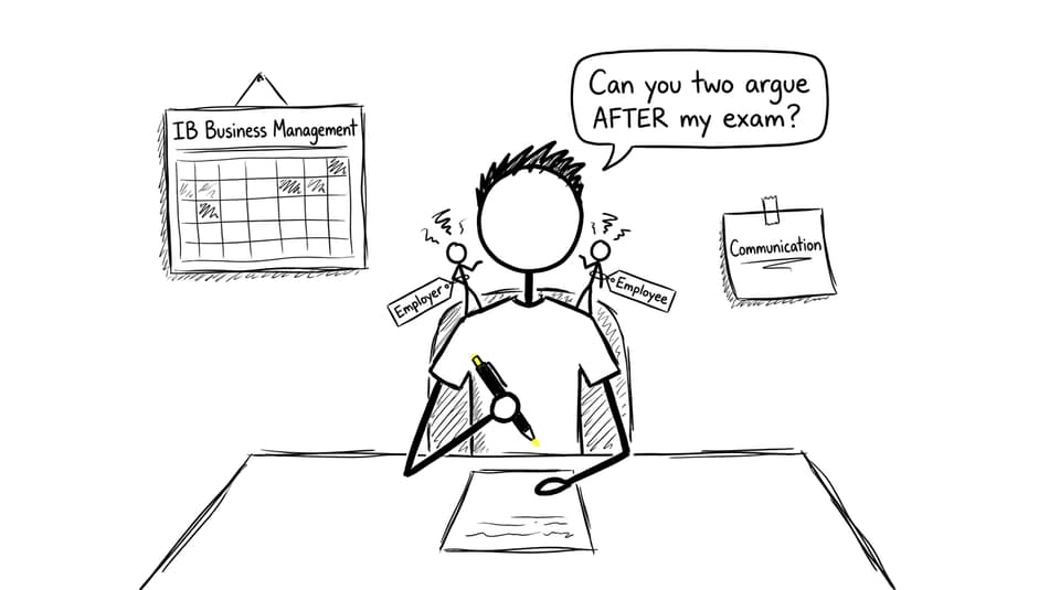 IB student juggling employer and employee voices