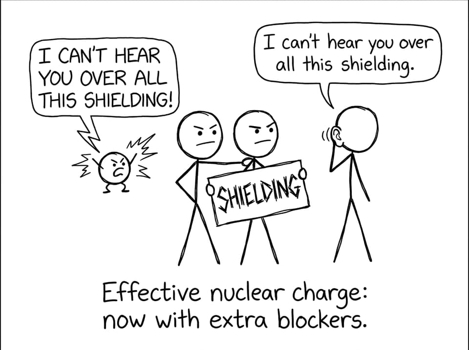 Effective nuclear charge: now with extra blockers
