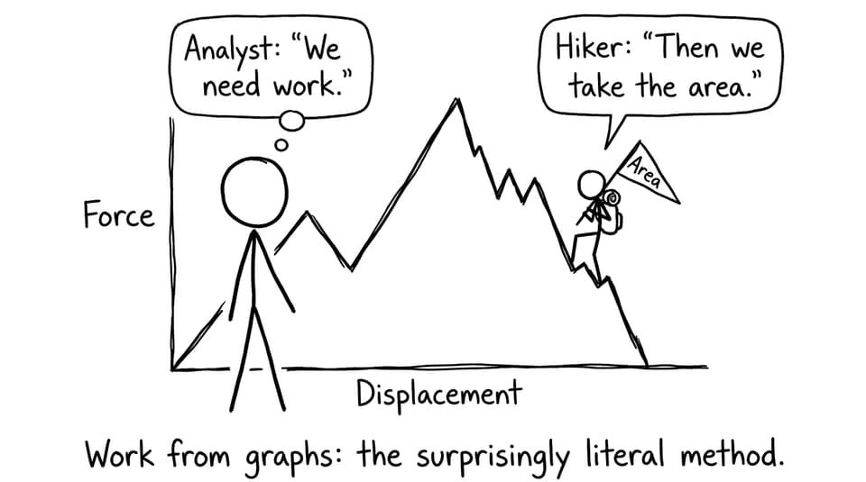 Hiking on the graph to find area
