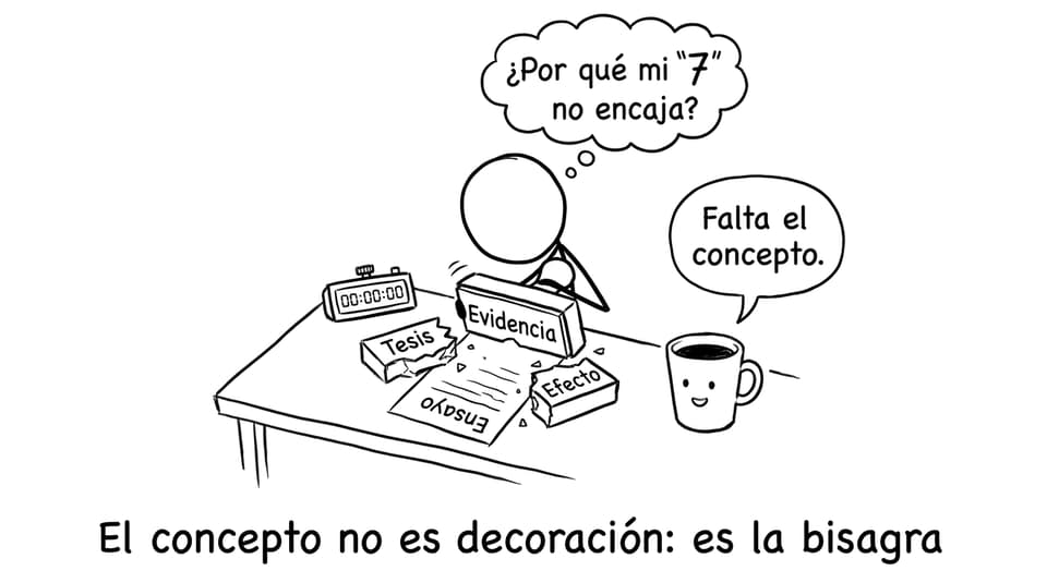 El concepto no es decoración: es la bisagra