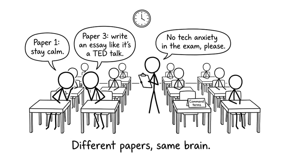 Exam hall joke about Paper 3
