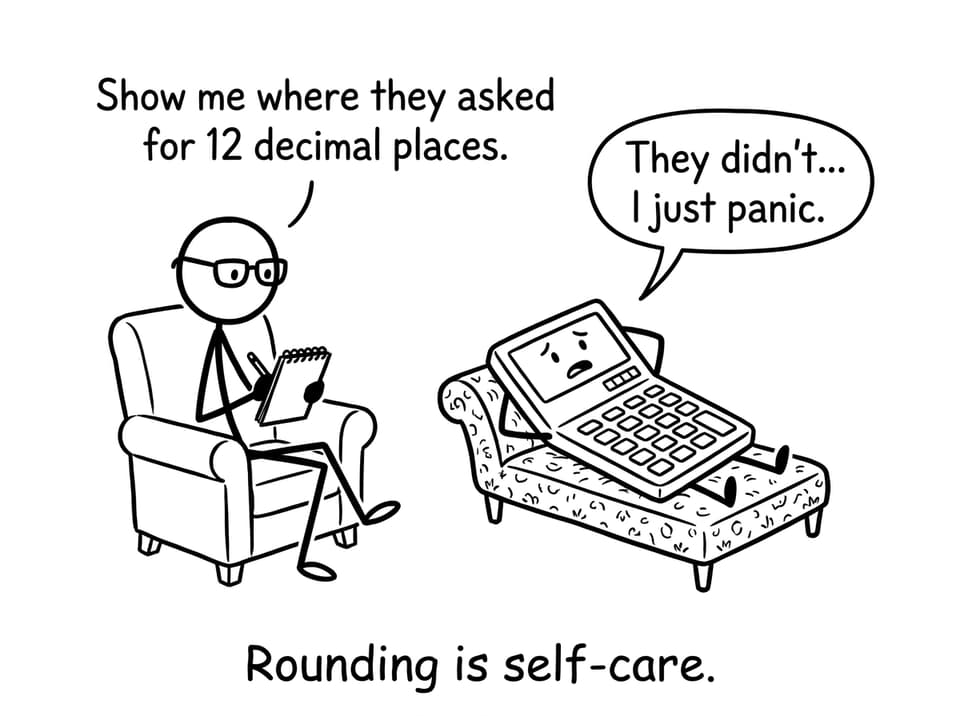 Calculator therapy comic