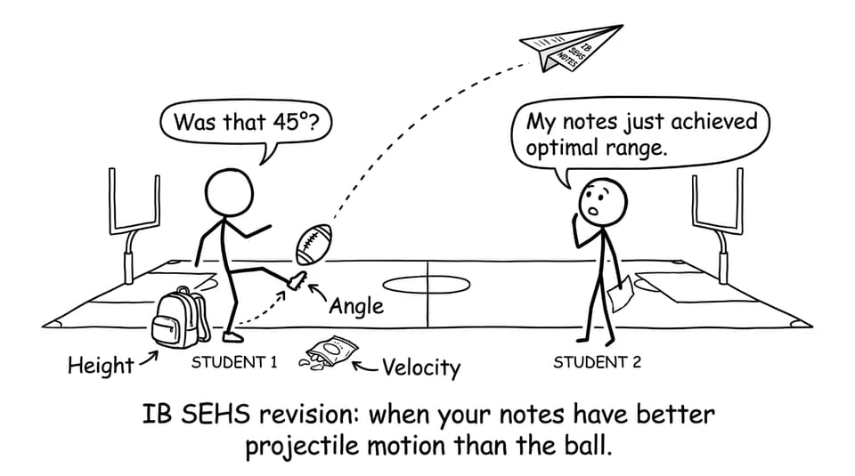 IB SEHS revision: notes vs ball