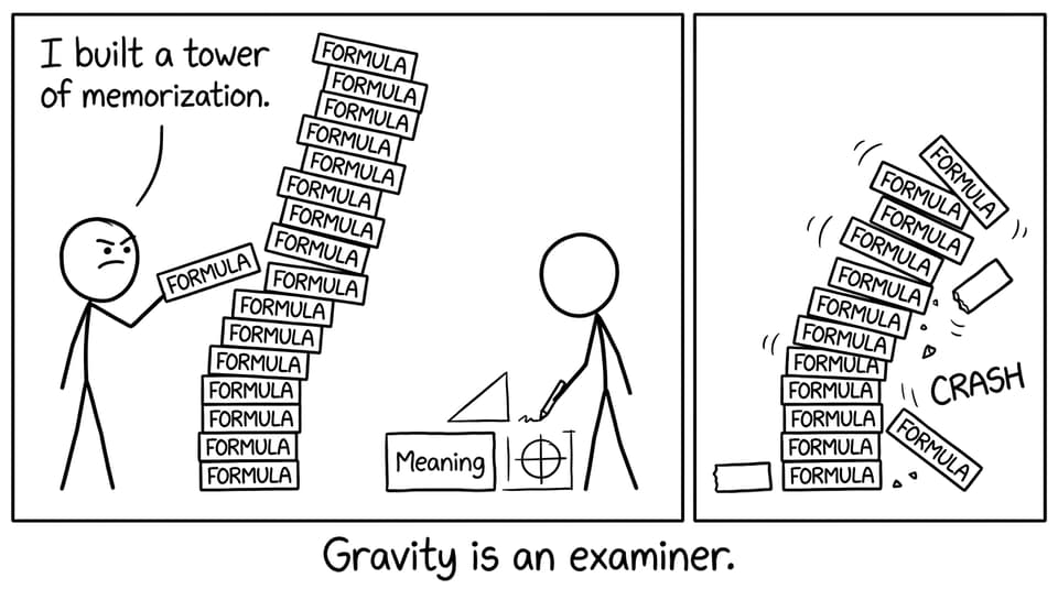 Memorization tower vs meaning foundation