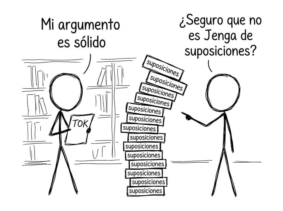 Chiste TOK sobre suposiciones