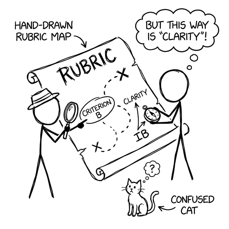Rubric treasure map joke
