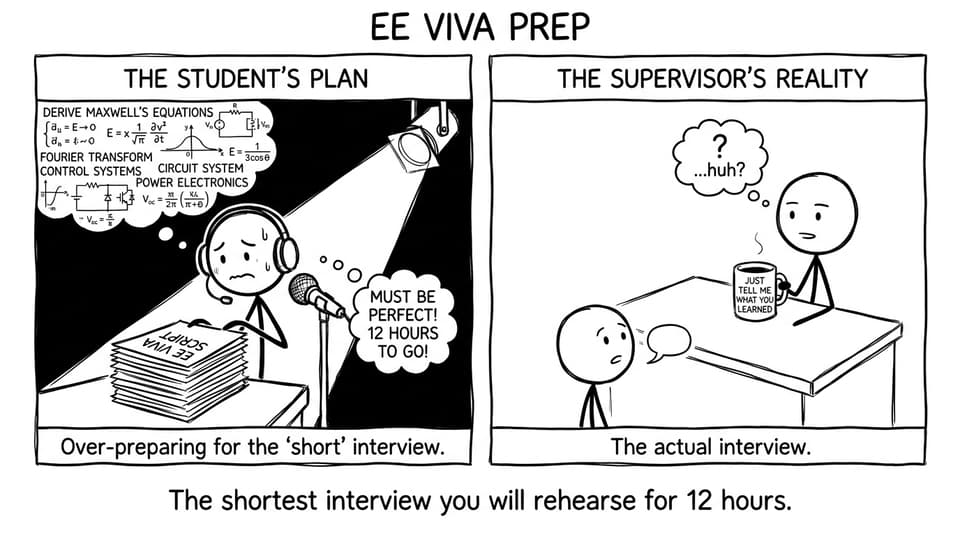The interview you rehearse for 12 hours